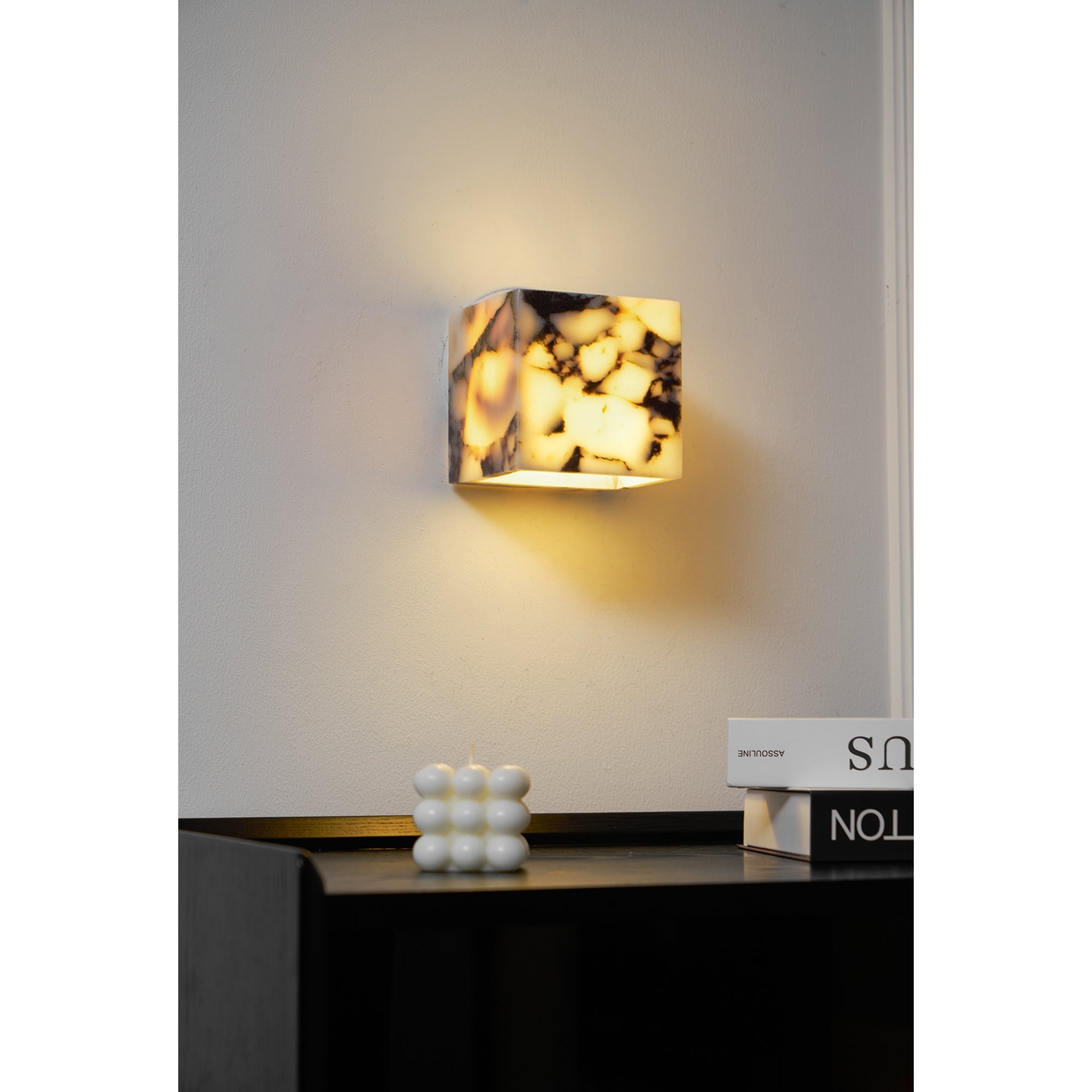 Illaee Modern Minimalist Square Marble Wall Lamp - Letslighting