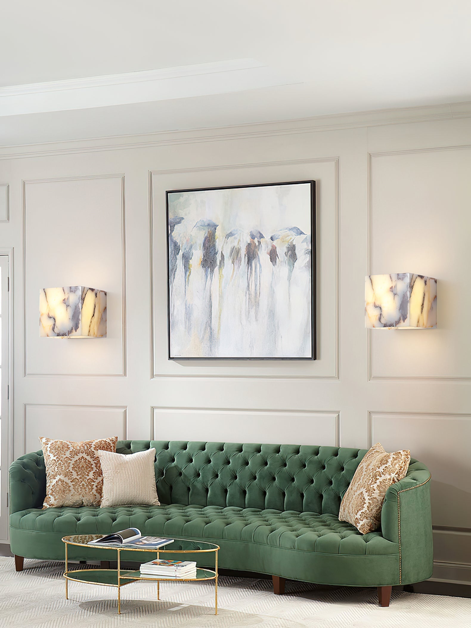 Illaee Modern Minimalist Square Marble Wall Lamp - Letslighting