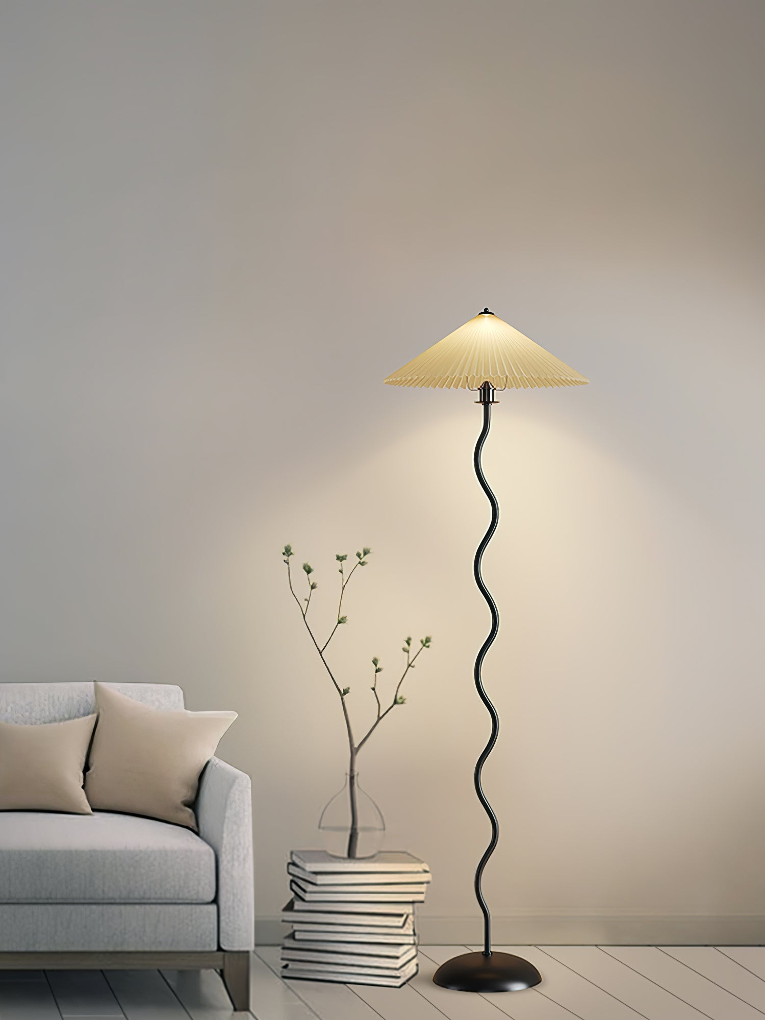 Lioraven Fabric Minimalist Floor Lamp - Letslighting
