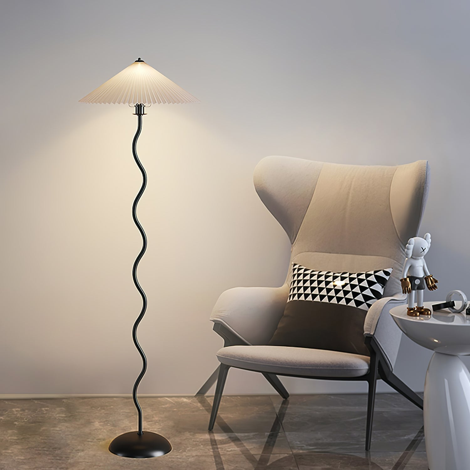 Lioraven Fabric Minimalist Floor Lamp - Letslighting