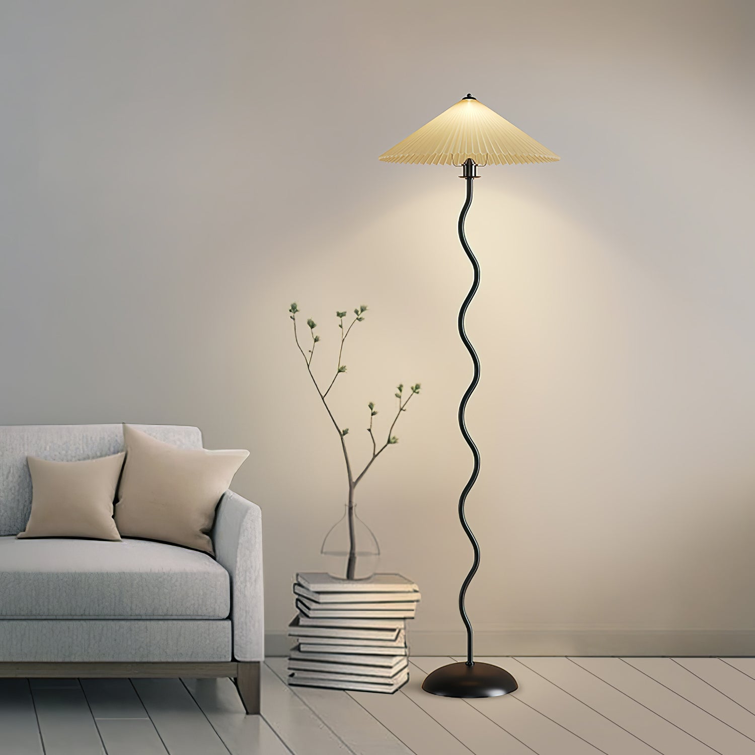 Lioraven Fabric Minimalist Floor Lamp - Letslighting