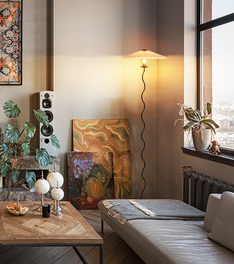 Lioraven Fabric Minimalist Floor Lamp - Letslighting