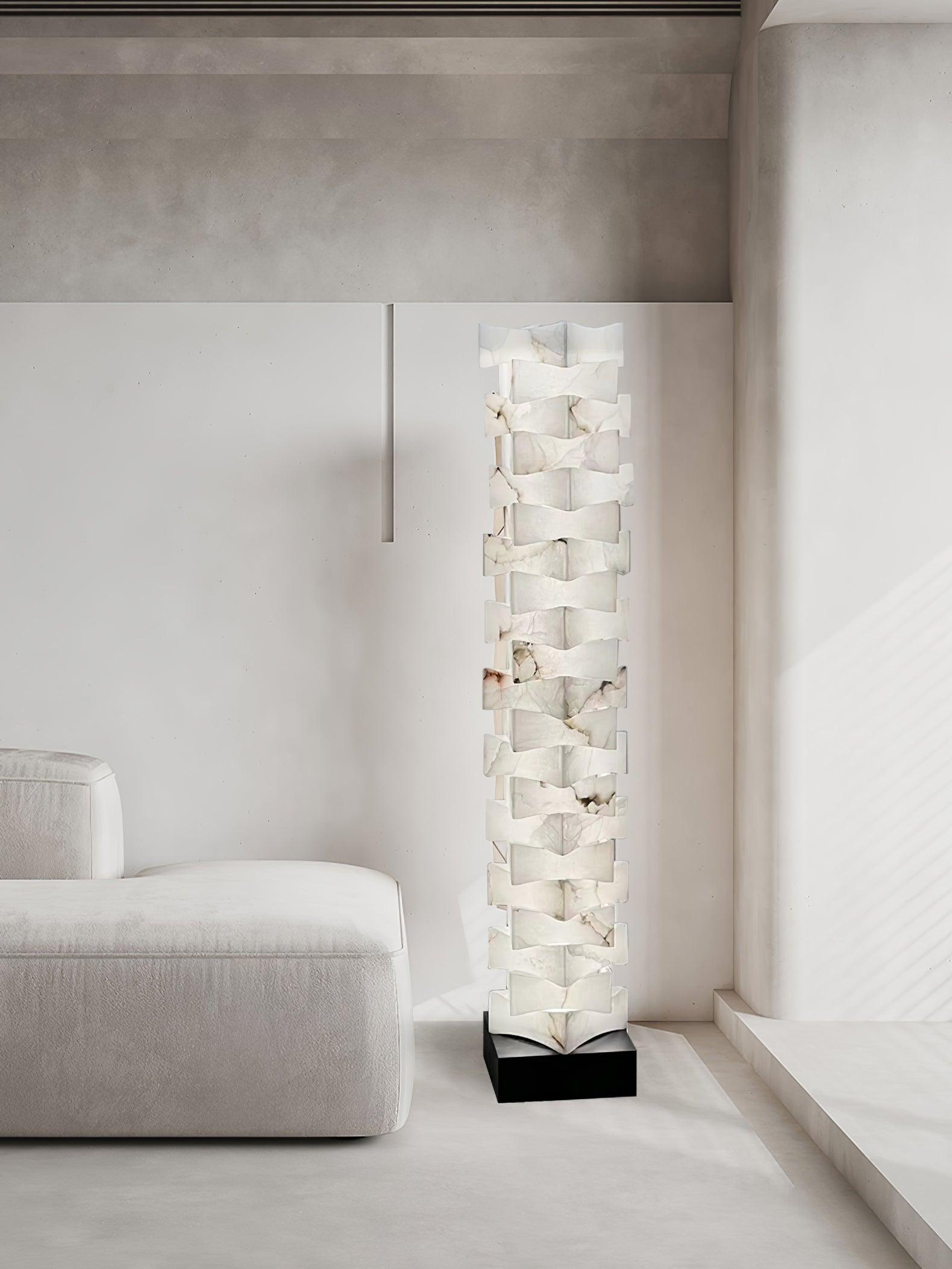 Isolde Alabaster Floor Lamp - Letslighting