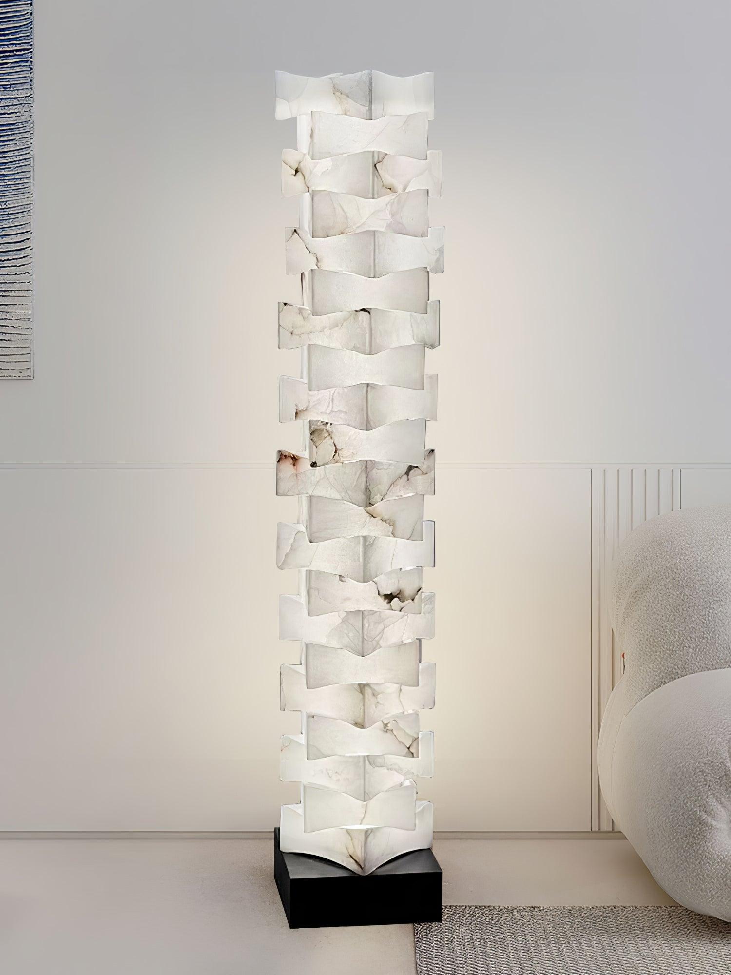 Isolde Alabaster Floor Lamp - Letslighting