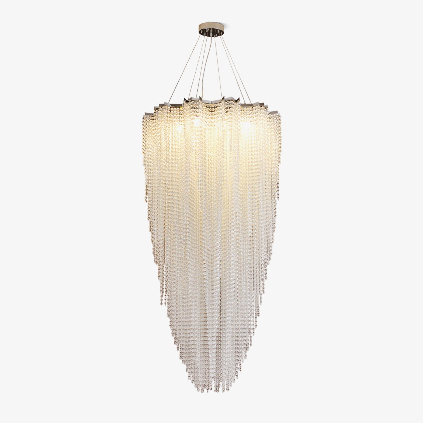 Zashayra Crystal Column Chandelier - Letslighting