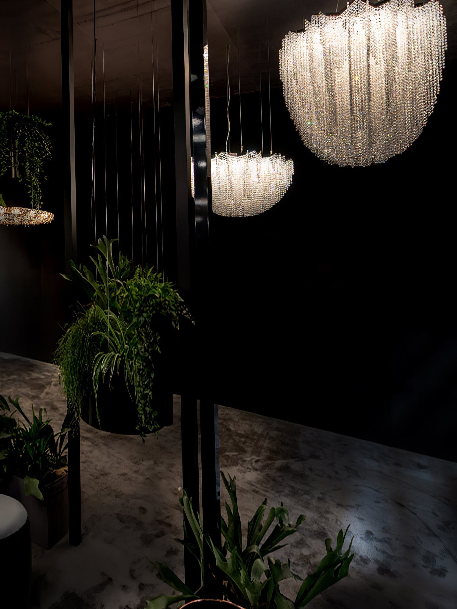 Zashayra Crystal Column Chandelier - Letslighting