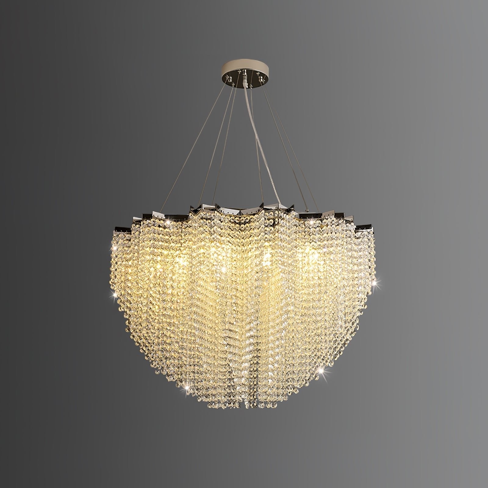 Zashayra Crystal Column Chandelier - Letslighting