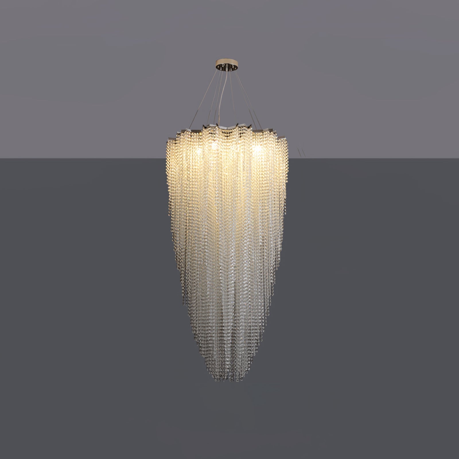 Zashayra Crystal Column Chandelier - Letslighting