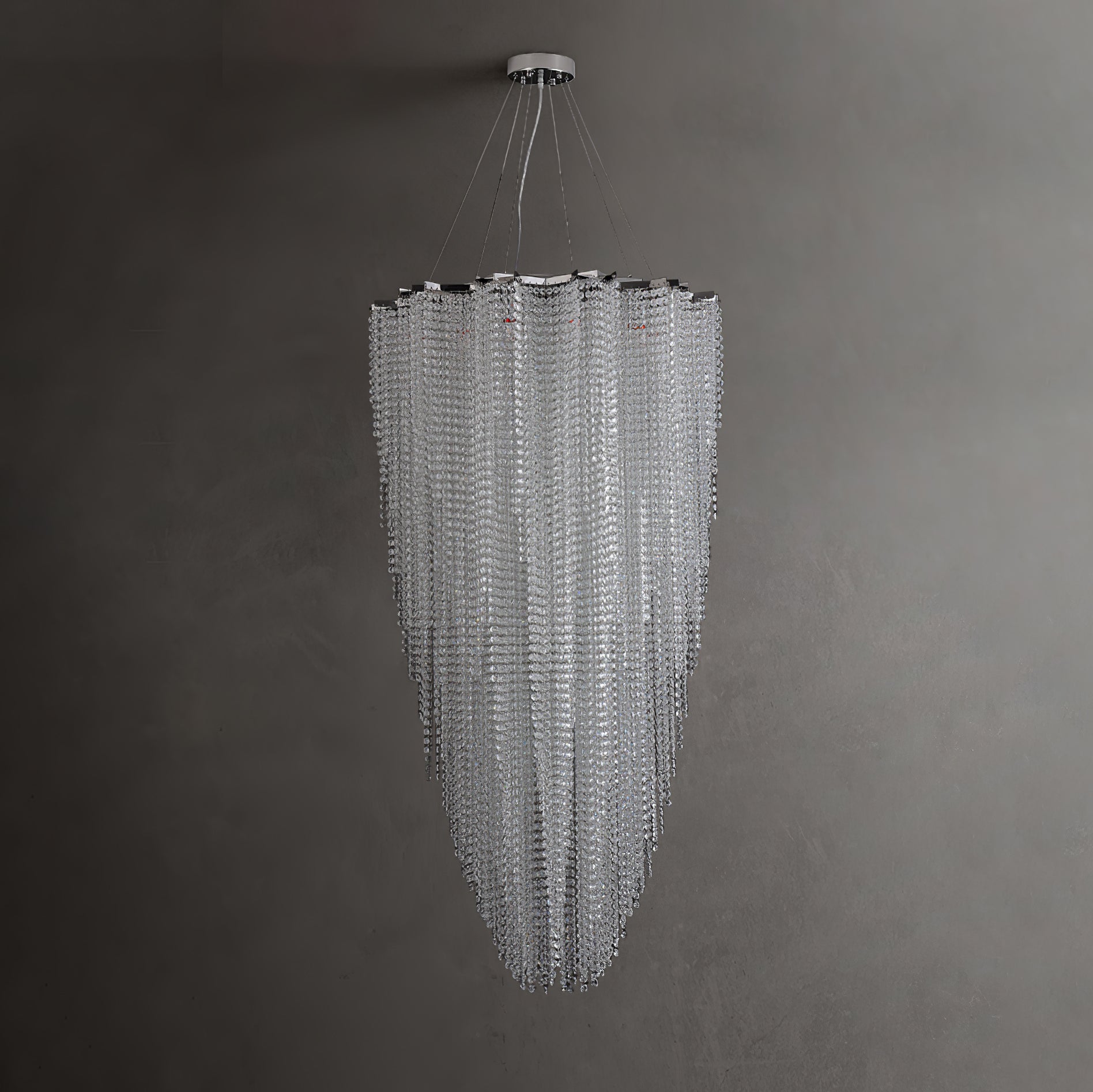 Zashayra Crystal Column Chandelier - Letslighting