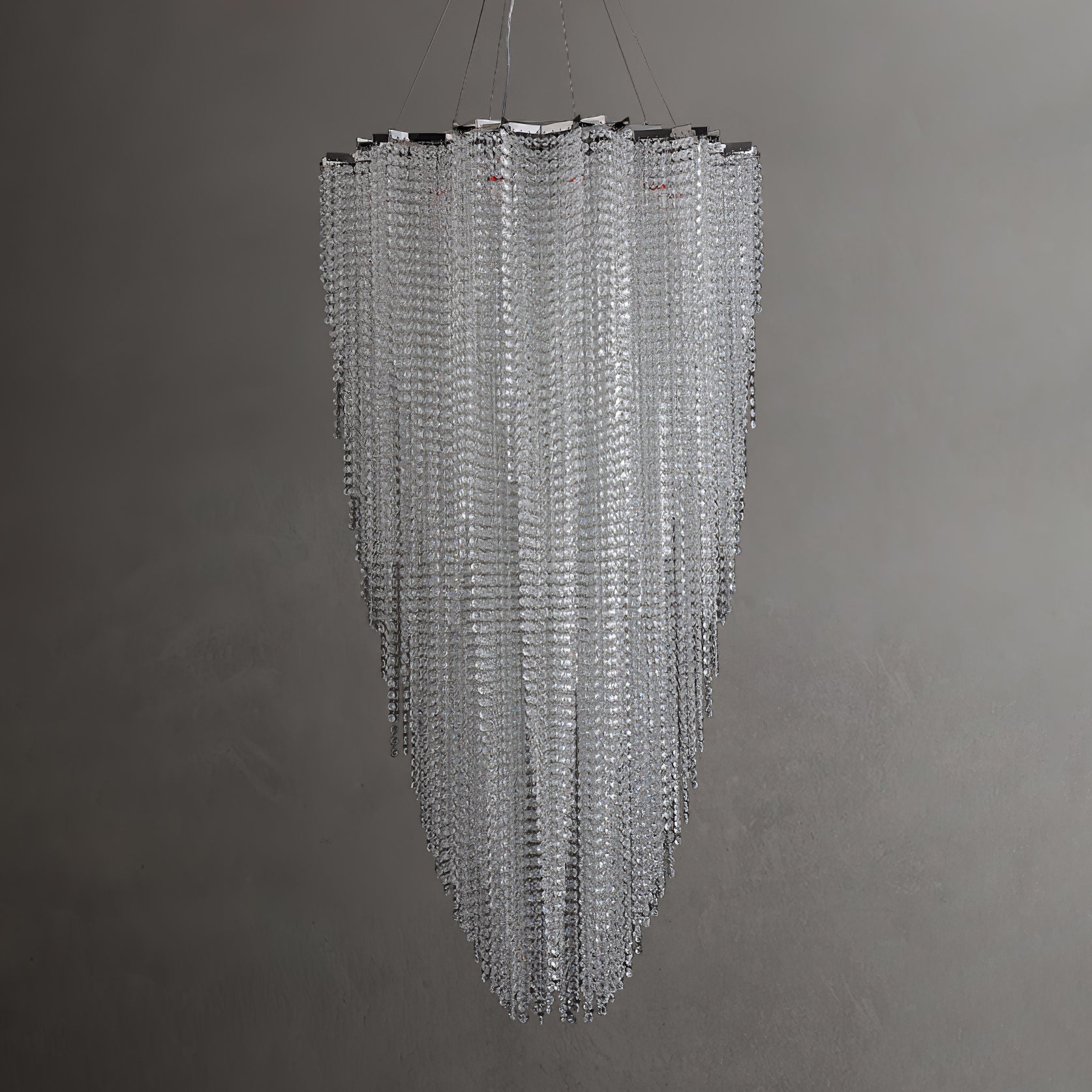 Zashayra Crystal Column Chandelier - Letslighting