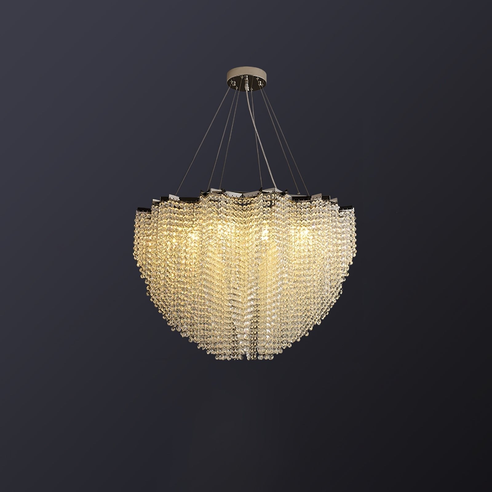 Zashayra Crystal Column Chandelier - Letslighting