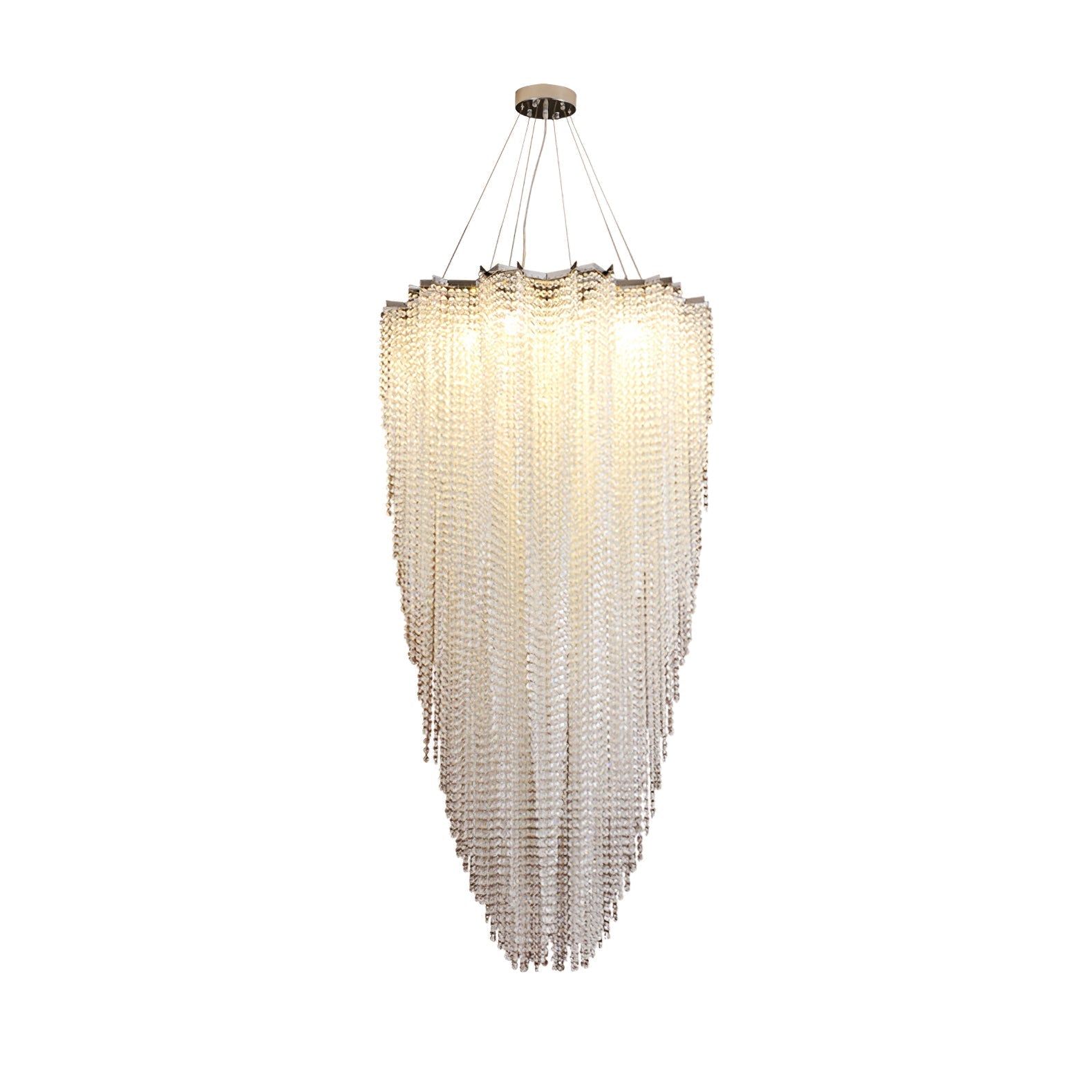 Zashayra Crystal Column Chandelier - Letslighting