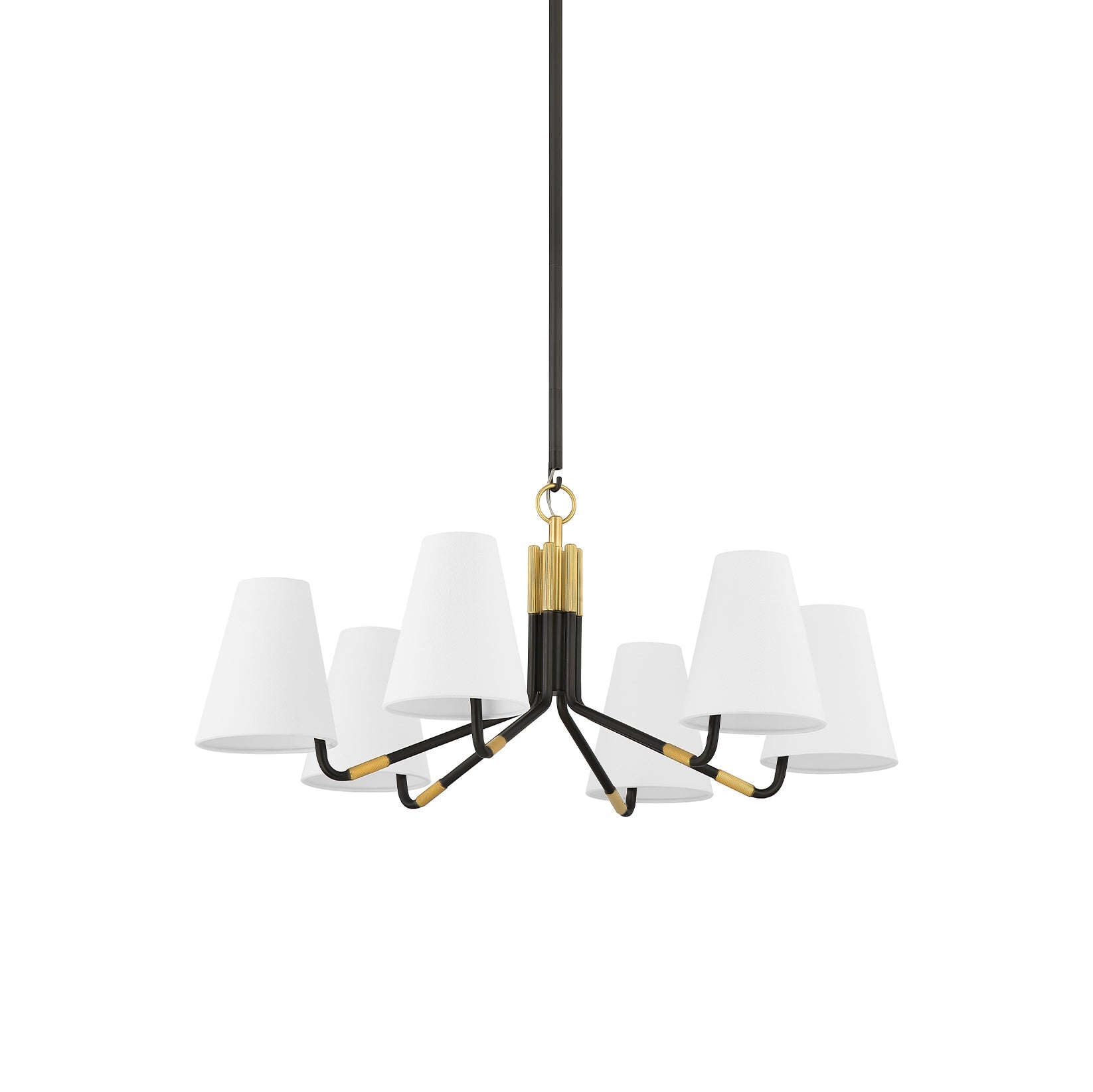 Stanwyck Vintage Industrial Fabric Chandelier - Letslighting