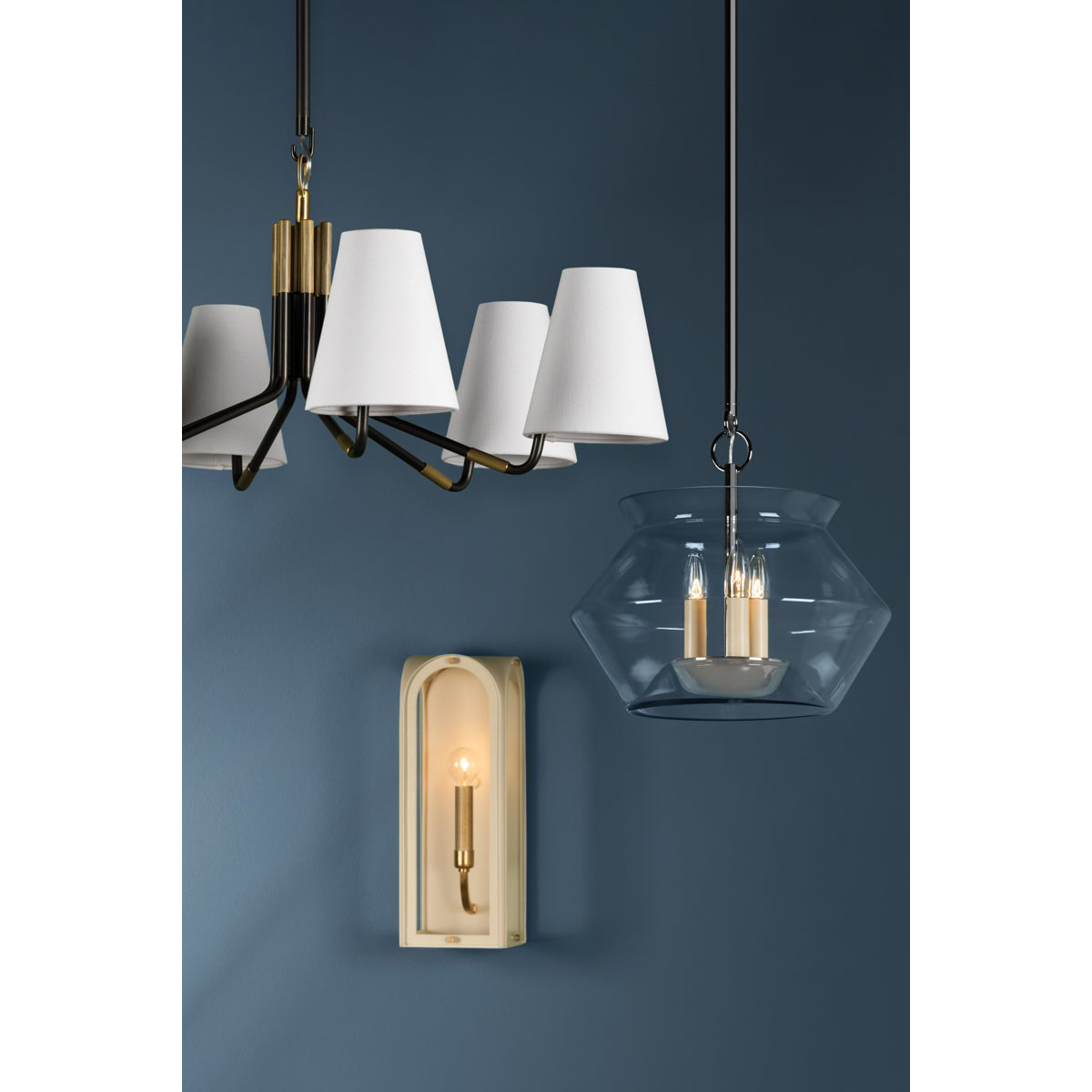 Stanwyck Vintage Industrial Fabric Chandelier - Letslighting