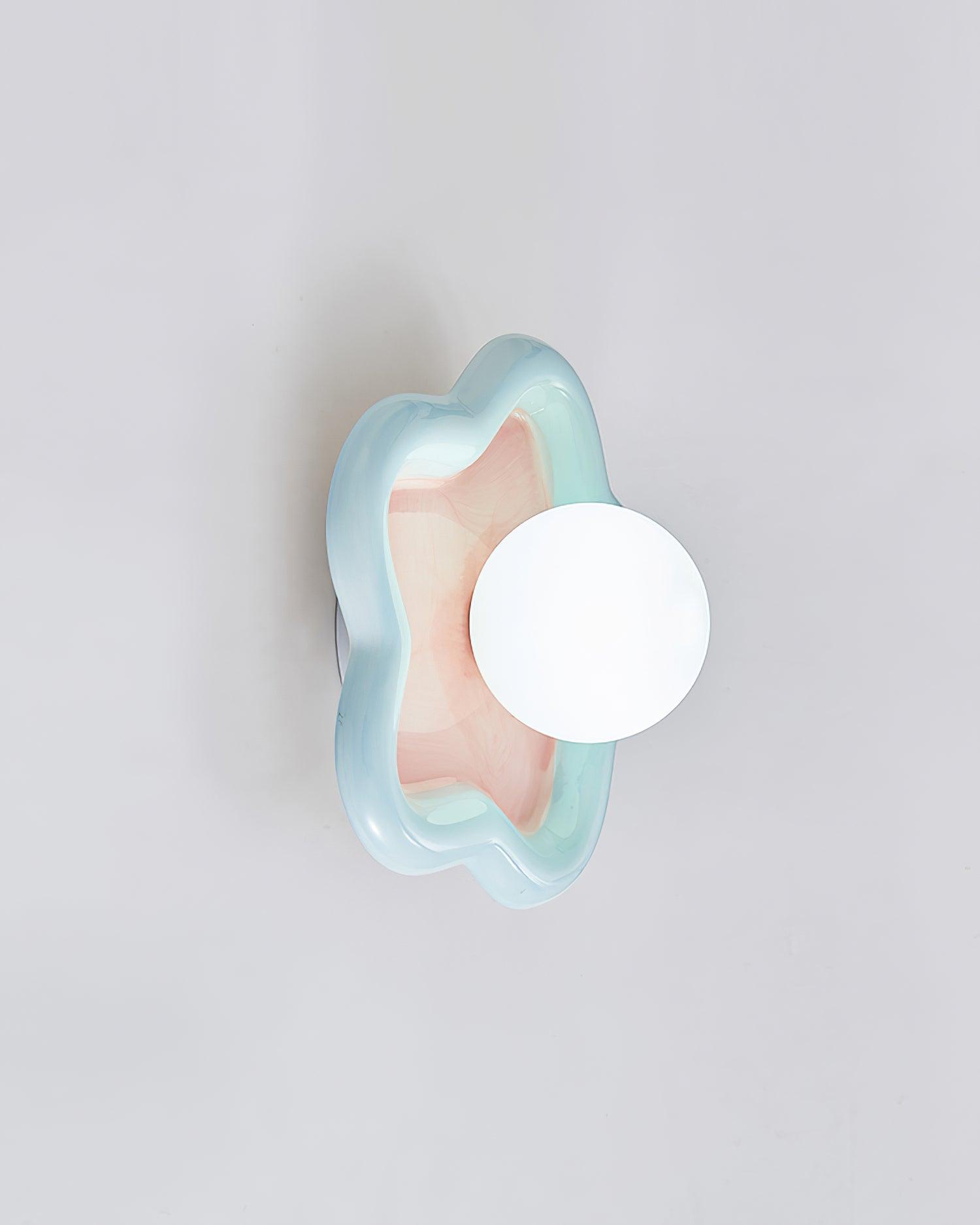 Petani Pink Yellow Flower Wall Light - Letslighting