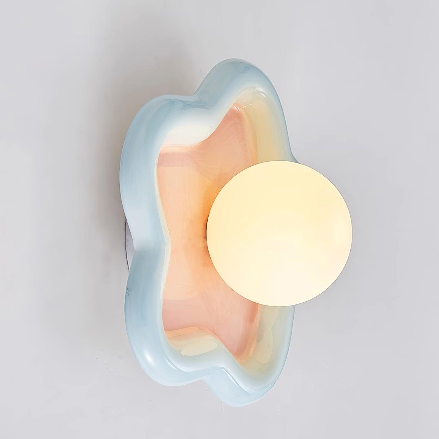 Petani Pink Yellow Flower Wall Light - Letslighting