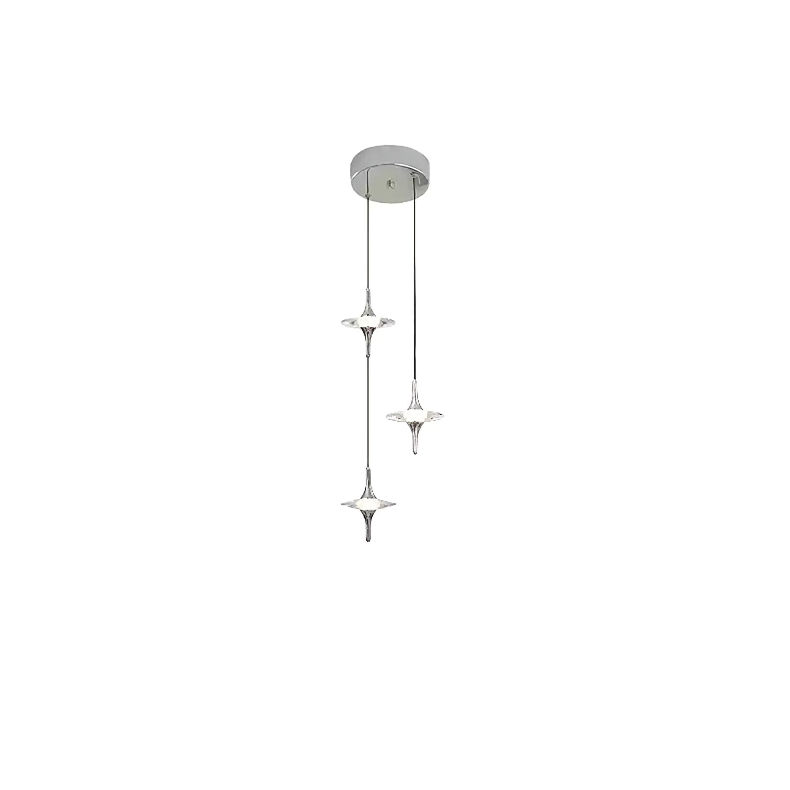 Starfall Modern Metal & Crystal Chandelier