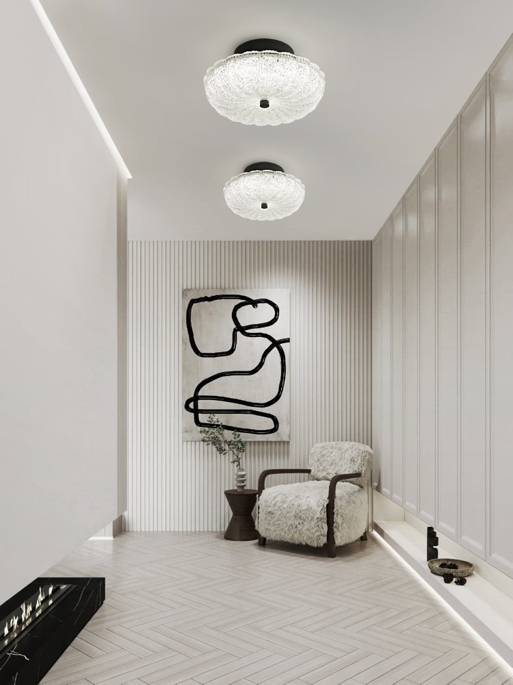 Evraeel Modern Minimalist Starlit Glass Ceiling Light - Letslighting