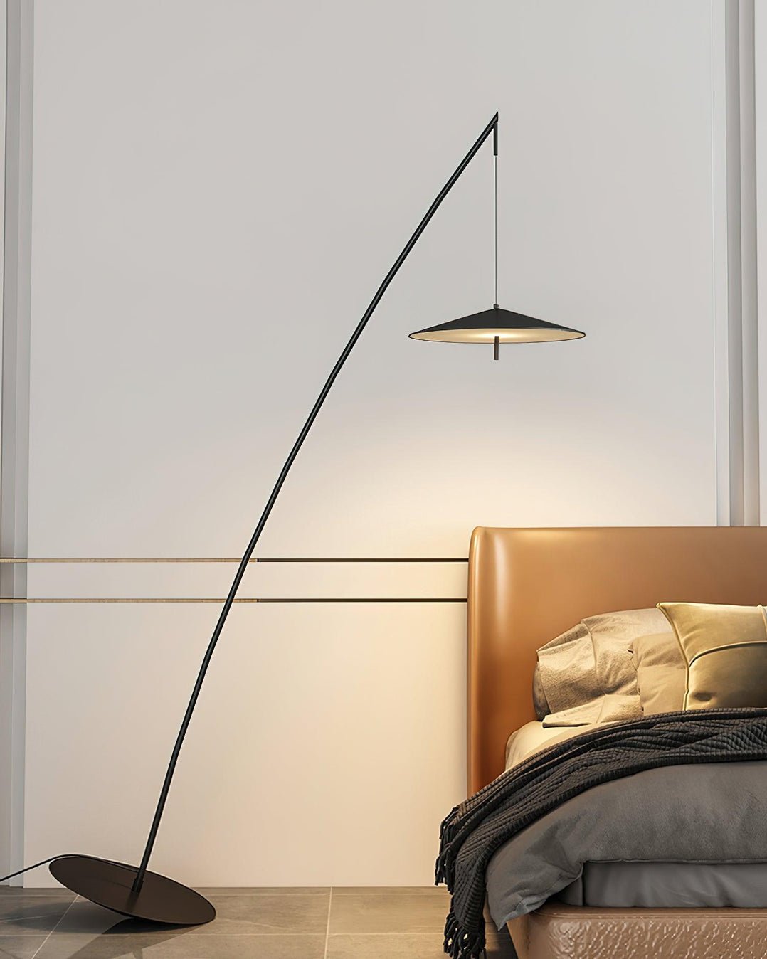 Arcana Black Minimalist Floor Lamp - Letslighting