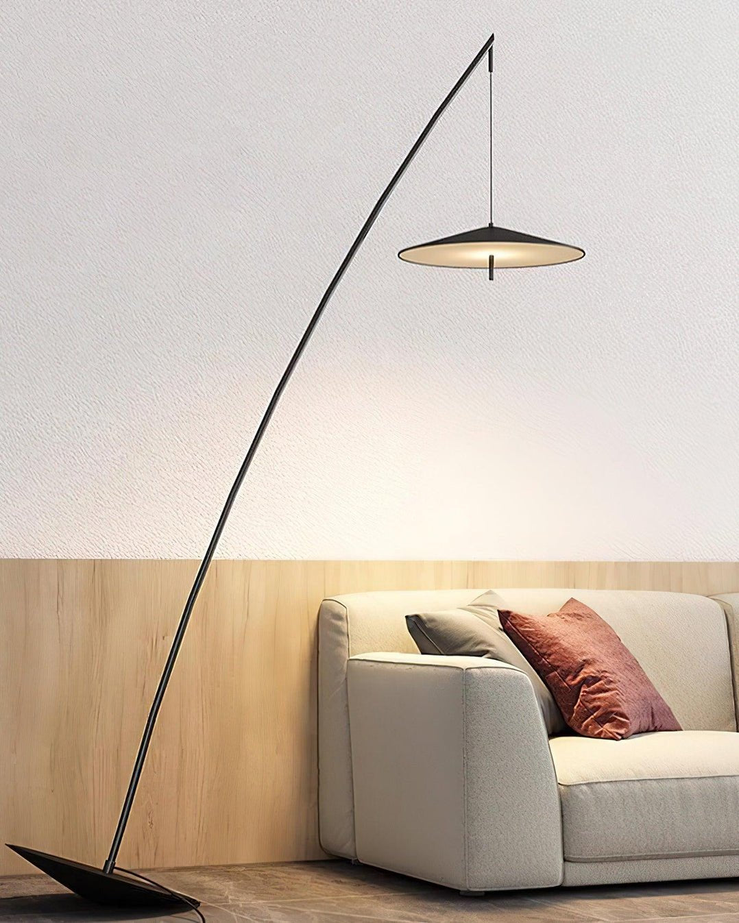 Arcana Black Minimalist Floor Lamp - Letslighting