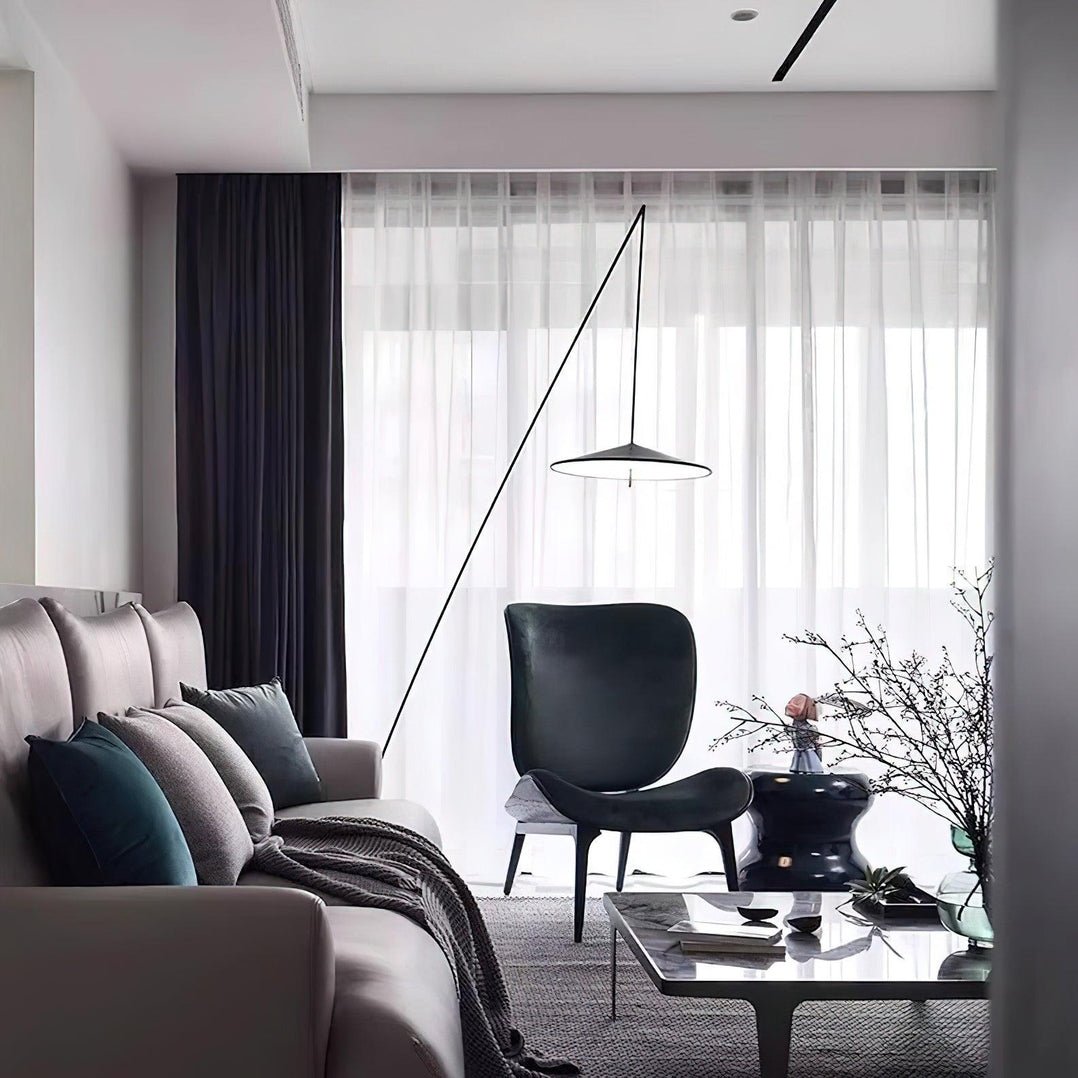 Arcana Black Minimalist Floor Lamp - Letslighting