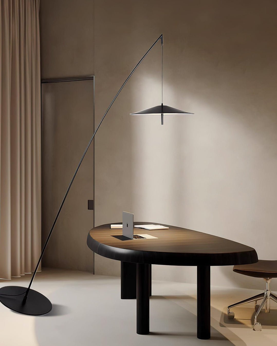 Arcana Black Minimalist Floor Lamp - Letslighting