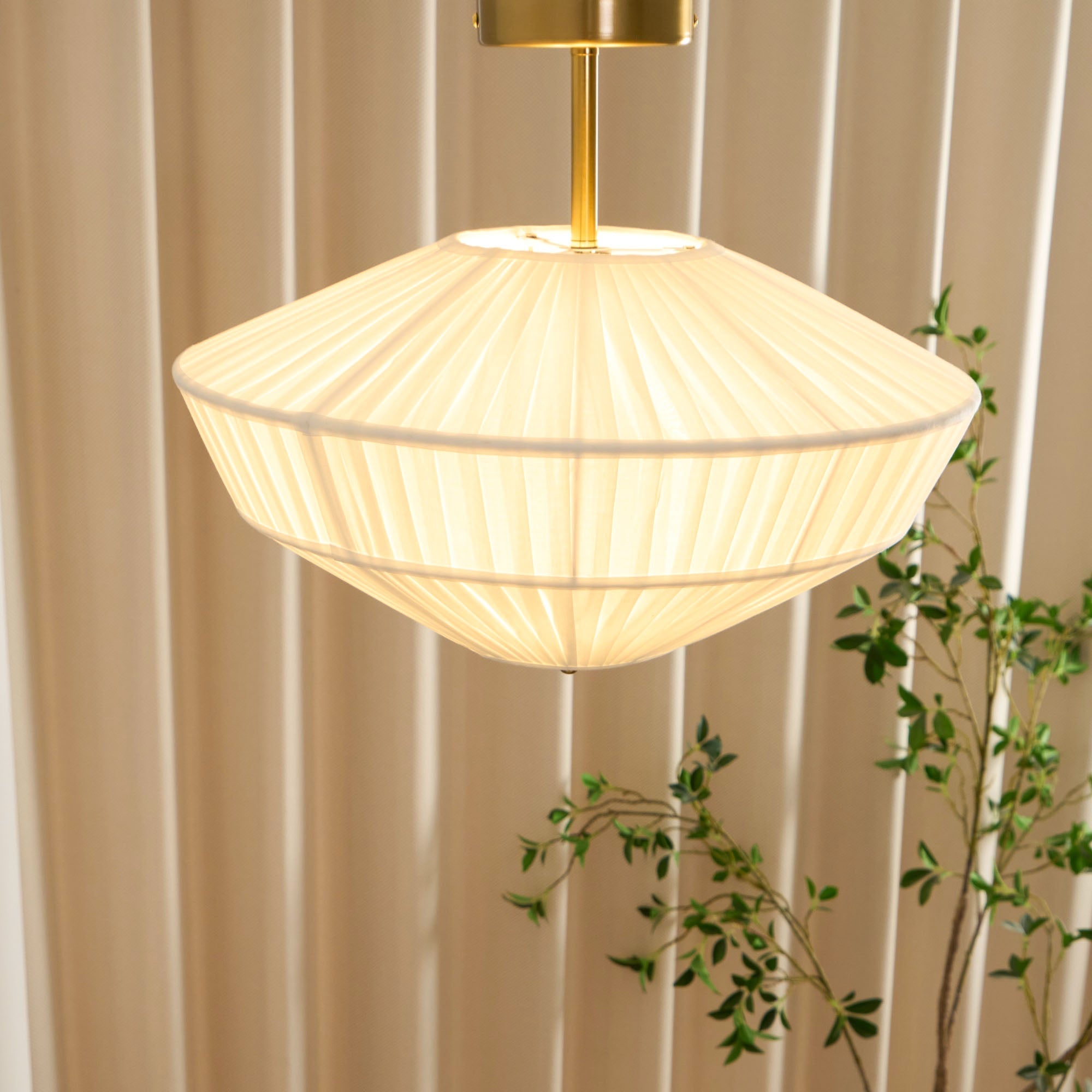 Casoreth Modern Minimalist Pleated Fabric Ceiling Lamp - Letslighting