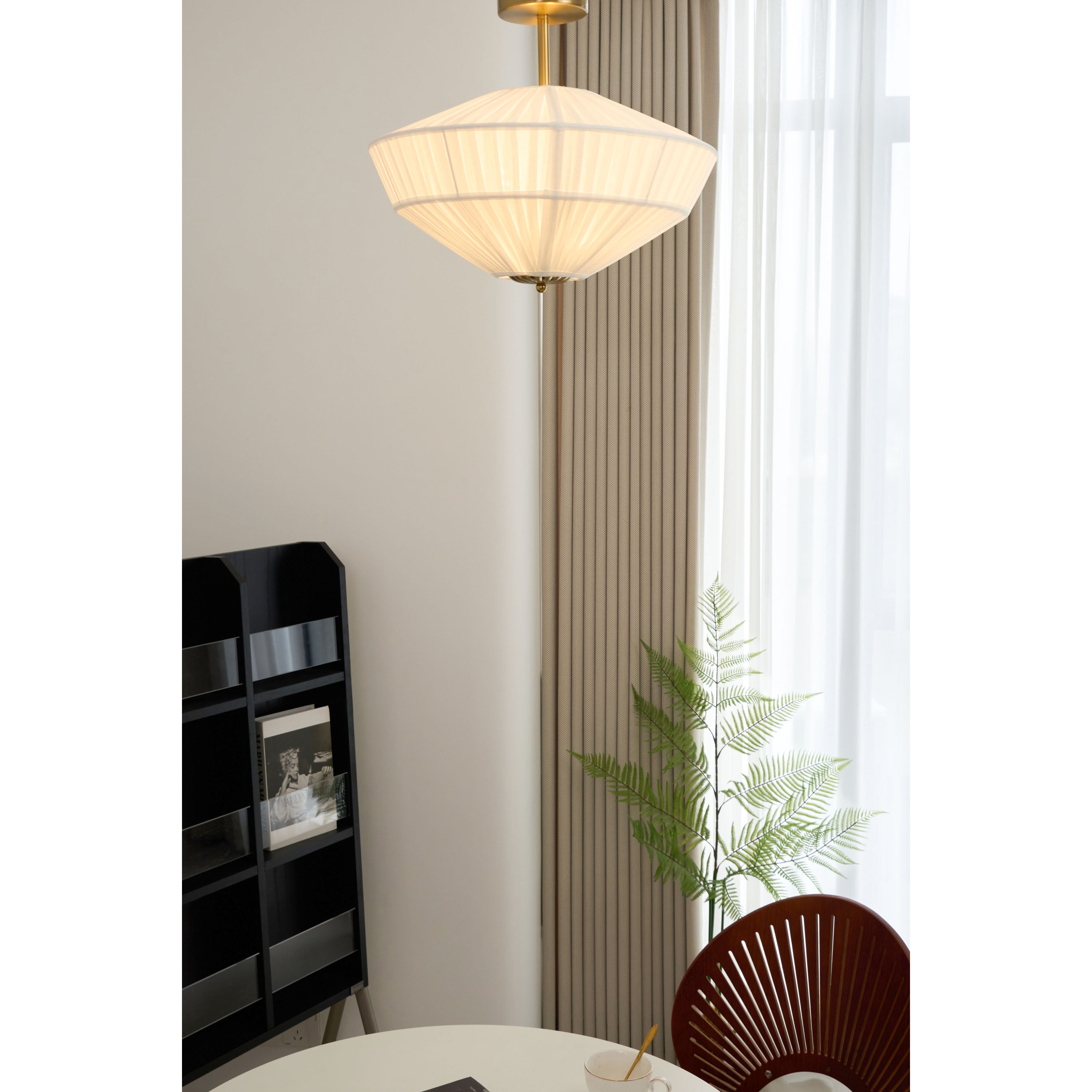 Casoreth Modern Minimalist Pleated Fabric Ceiling Lamp - Letslighting