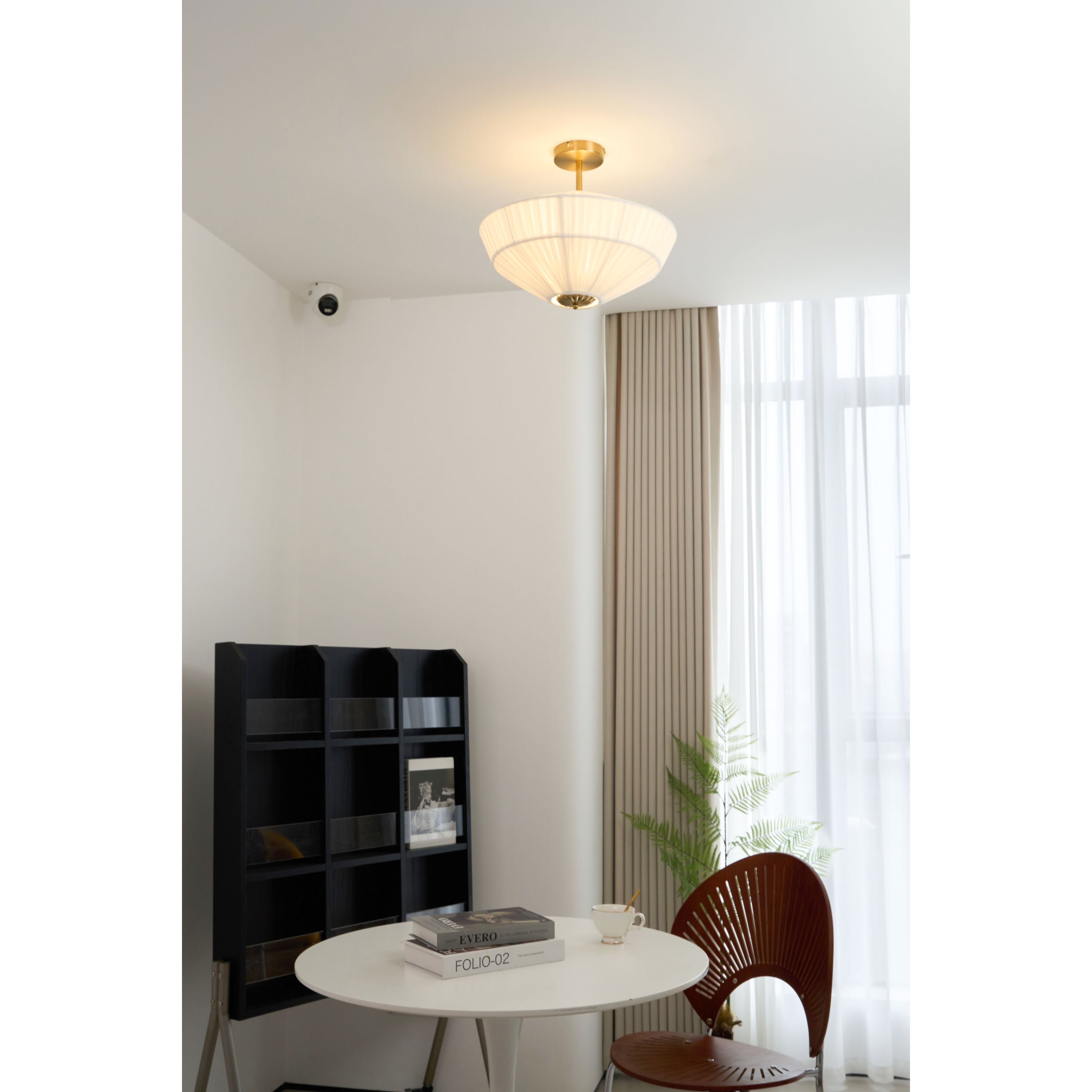 Casoreth Modern Minimalist Pleated Fabric Ceiling Lamp - Letslighting