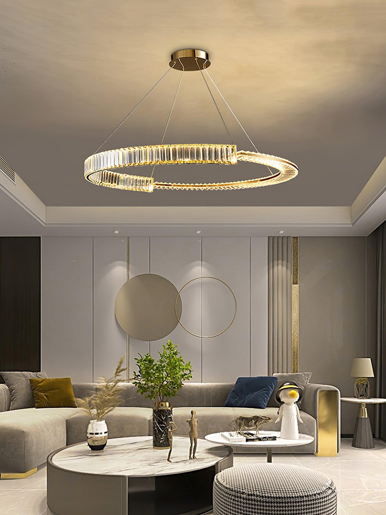Lustra Chandelier Stella LED Crystal Ring - Letslighting