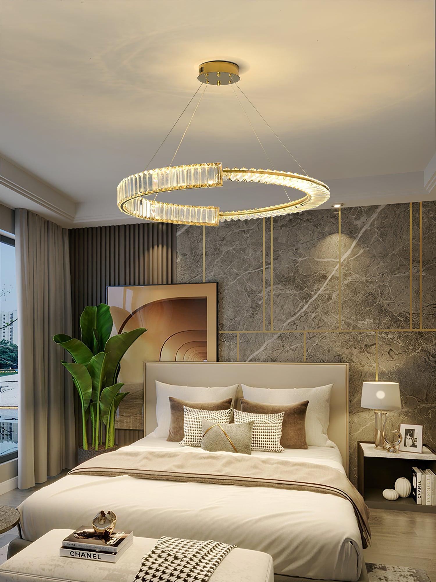 Lustra Chandelier Stella LED Crystal Ring - Letslighting