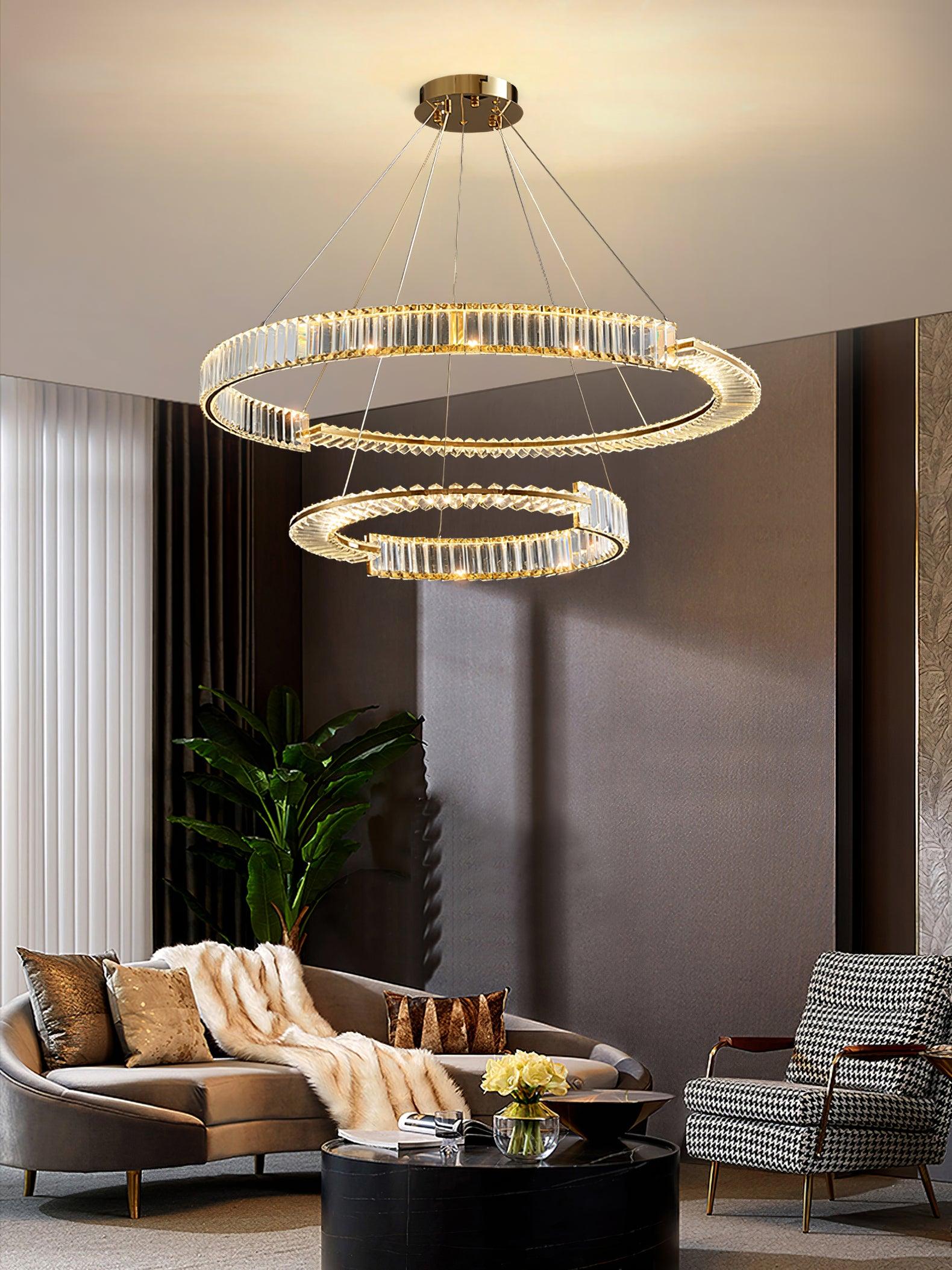 Lustra Chandelier Stella LED Crystal Ring - Letslighting