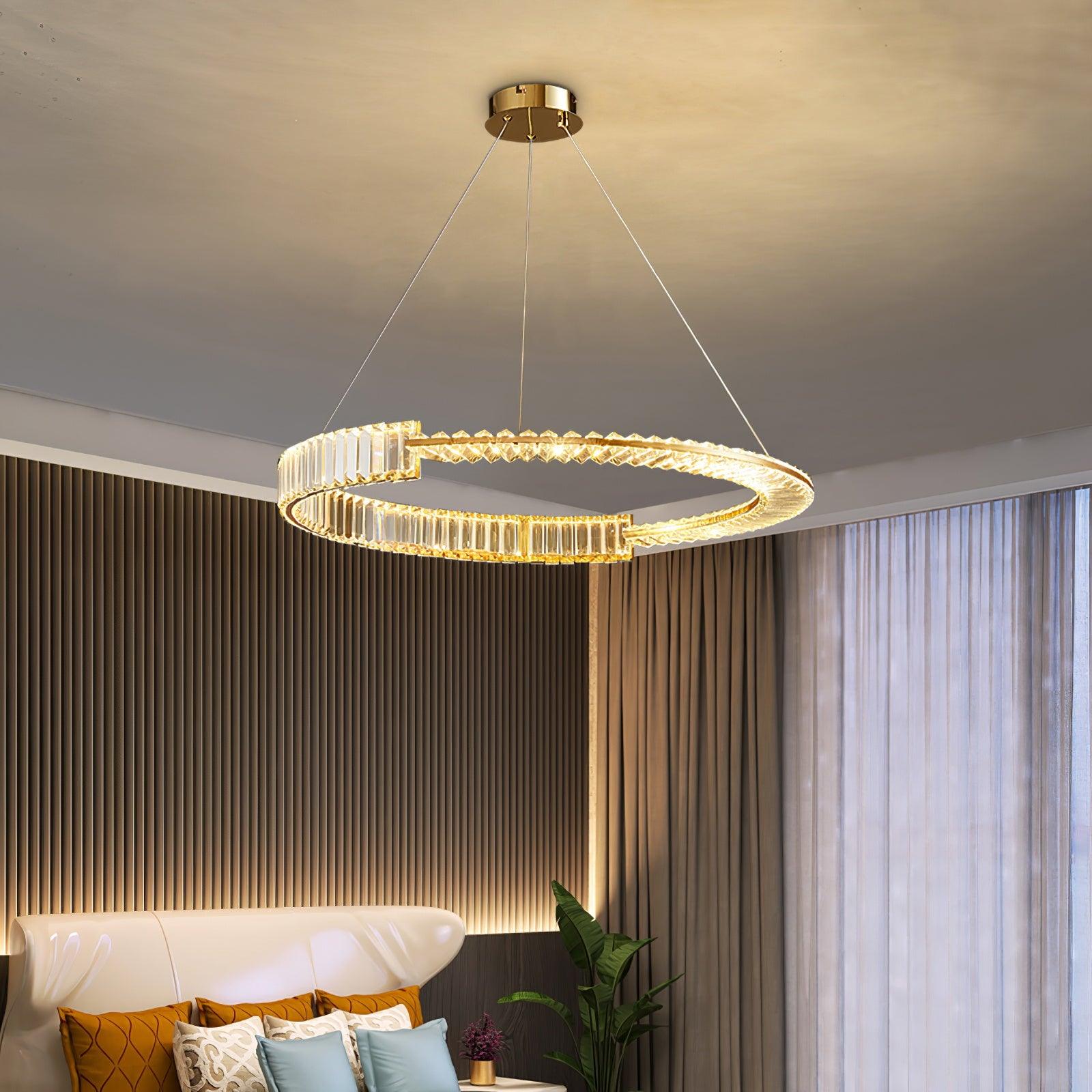 Lustra Chandelier Stella LED Crystal Ring - Letslighting