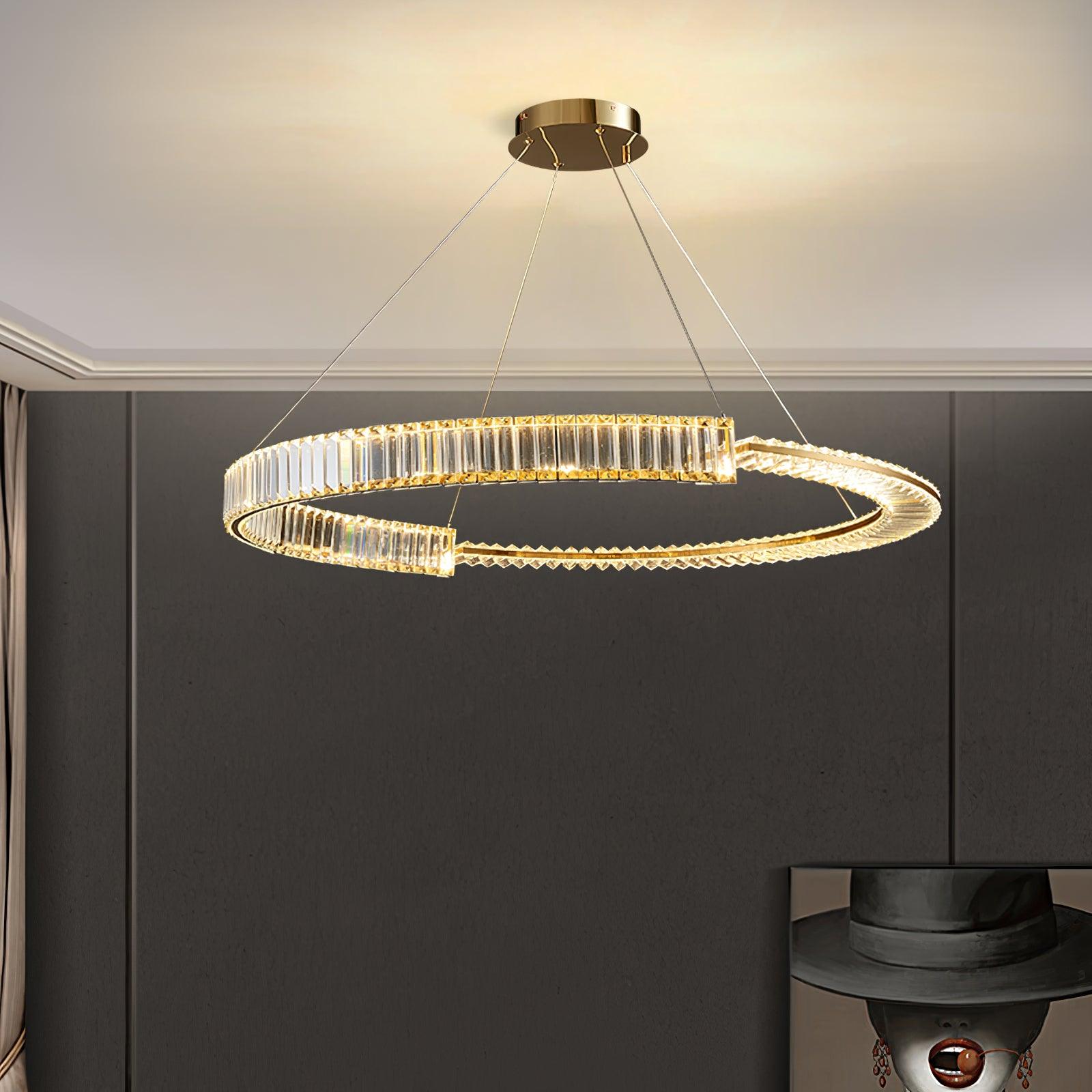 Lustra Chandelier Stella LED Crystal Ring - Letslighting