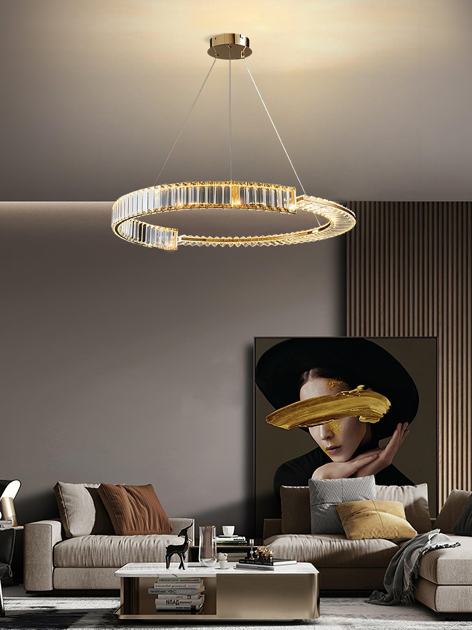 Lustra Chandelier Stella LED Crystal Ring - Letslighting