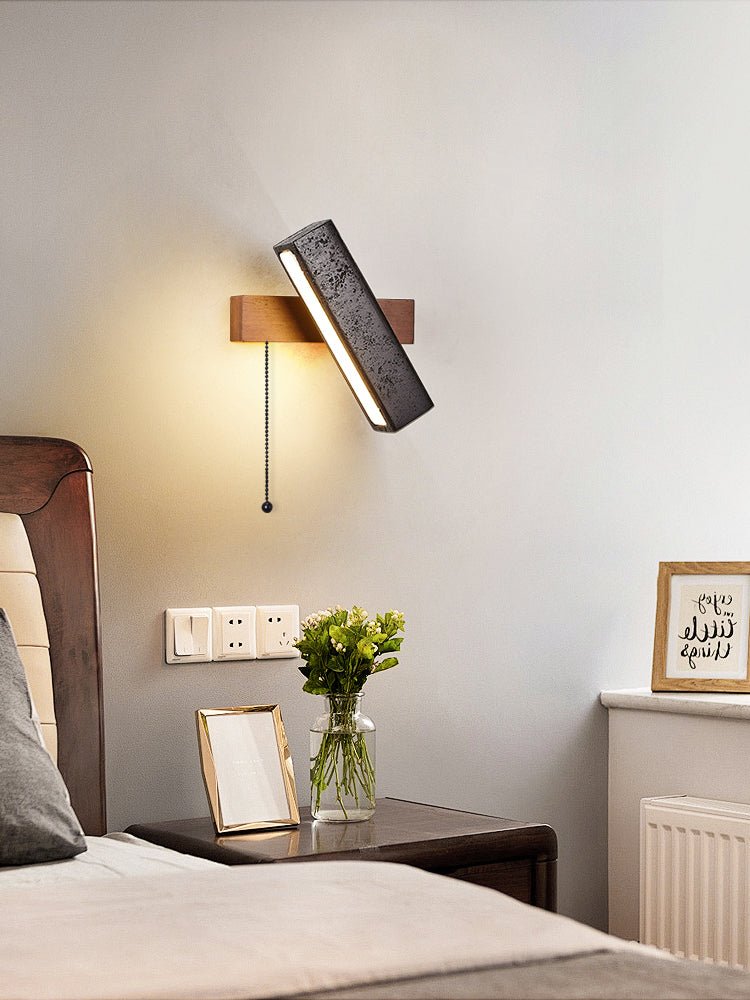 Pivot Modern Travertine Wall Light