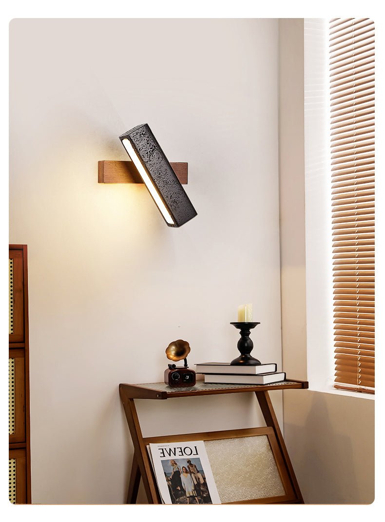 Pivot Modern Travertine Wall Light