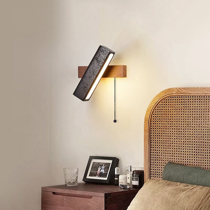 Pivot Modern Travertine Wall Light