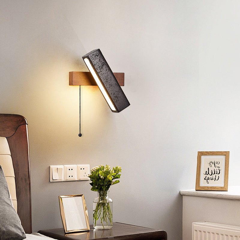 Pivot Modern Travertine Wall Light