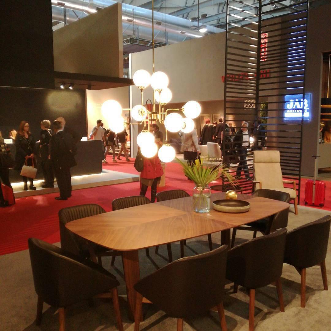 Lustra Chandelier Stilnovo Brass Black Glass - Letslighting