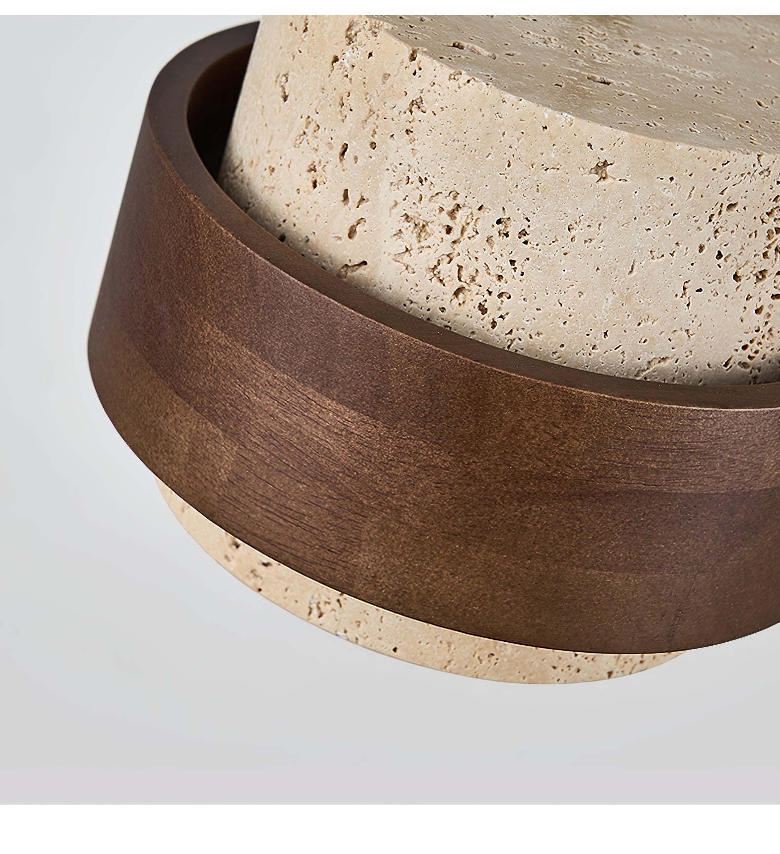 Eltalor Layered Ring Travertine Ceiling Light - Letslighting