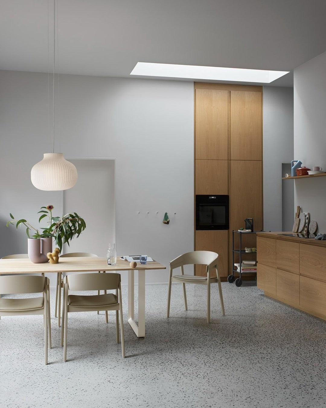 Pendant Light Silk Bell Shade Pleated Curved Modern Minimalist - Letslighting