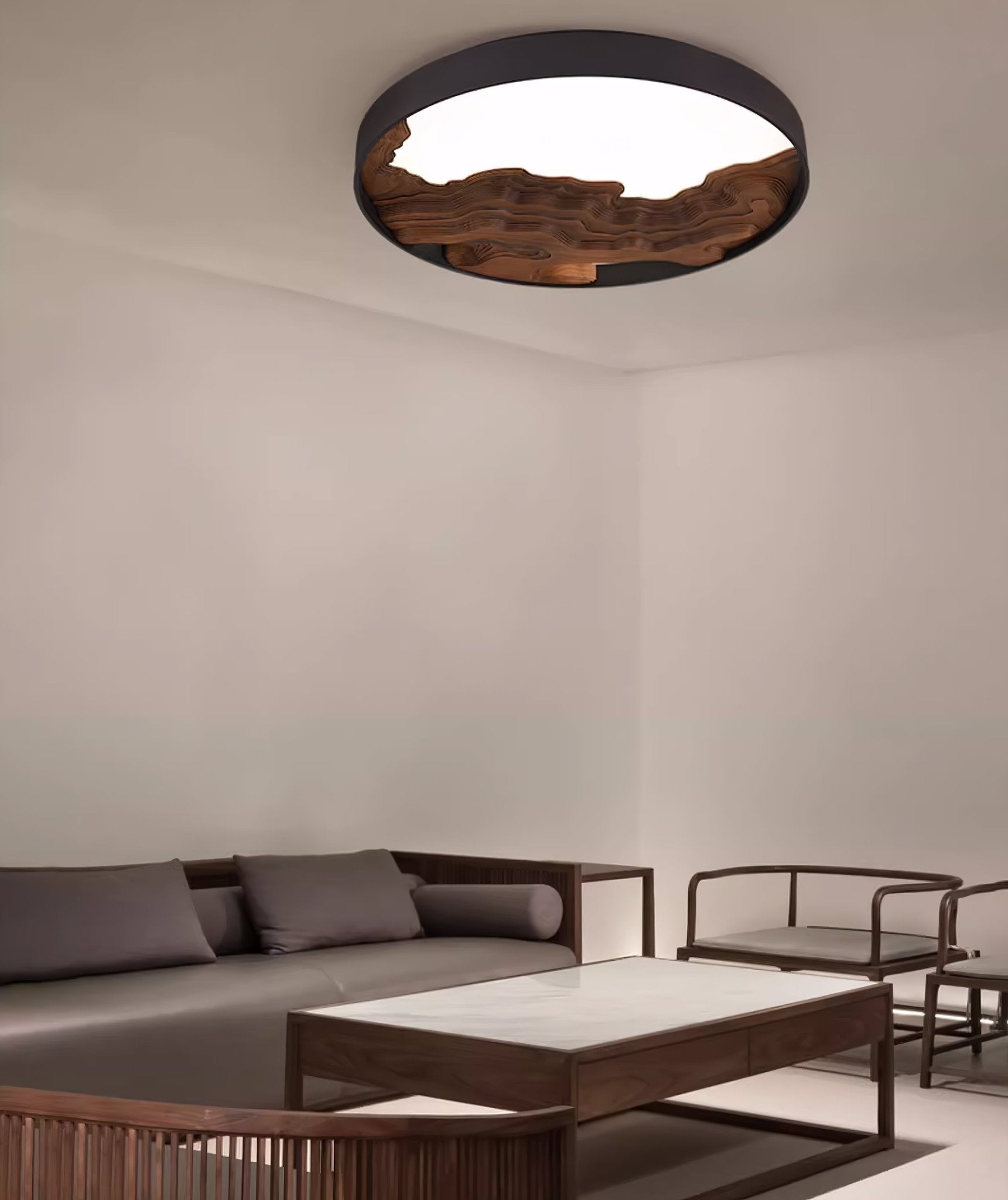 Lustra Ceiling Light Wood Oriental Natural - Letslighting