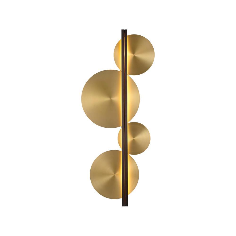 Lustra Wall Lamp Gold Circular Sculptural - Letslighting