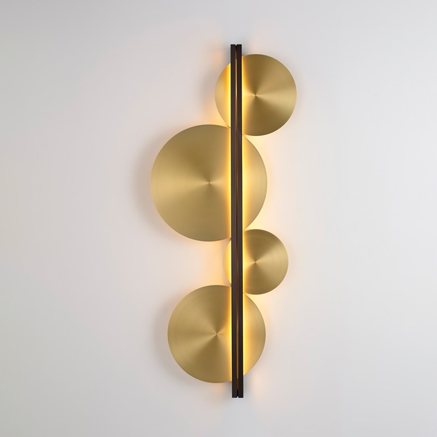 Lustra Wall Lamp Gold Circular Sculptural - Letslighting