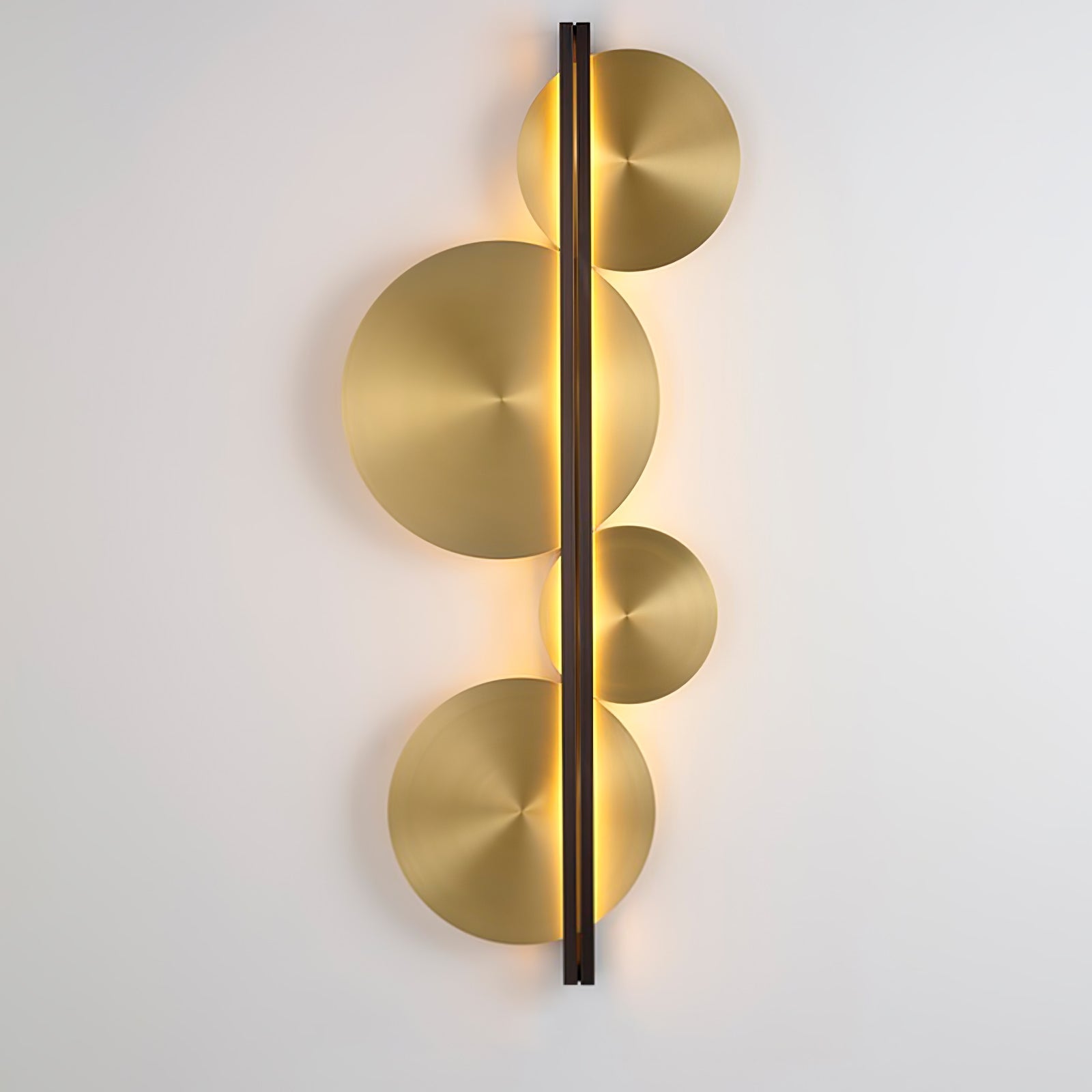 Lustra Wall Lamp Gold Circular Sculptural - Letslighting