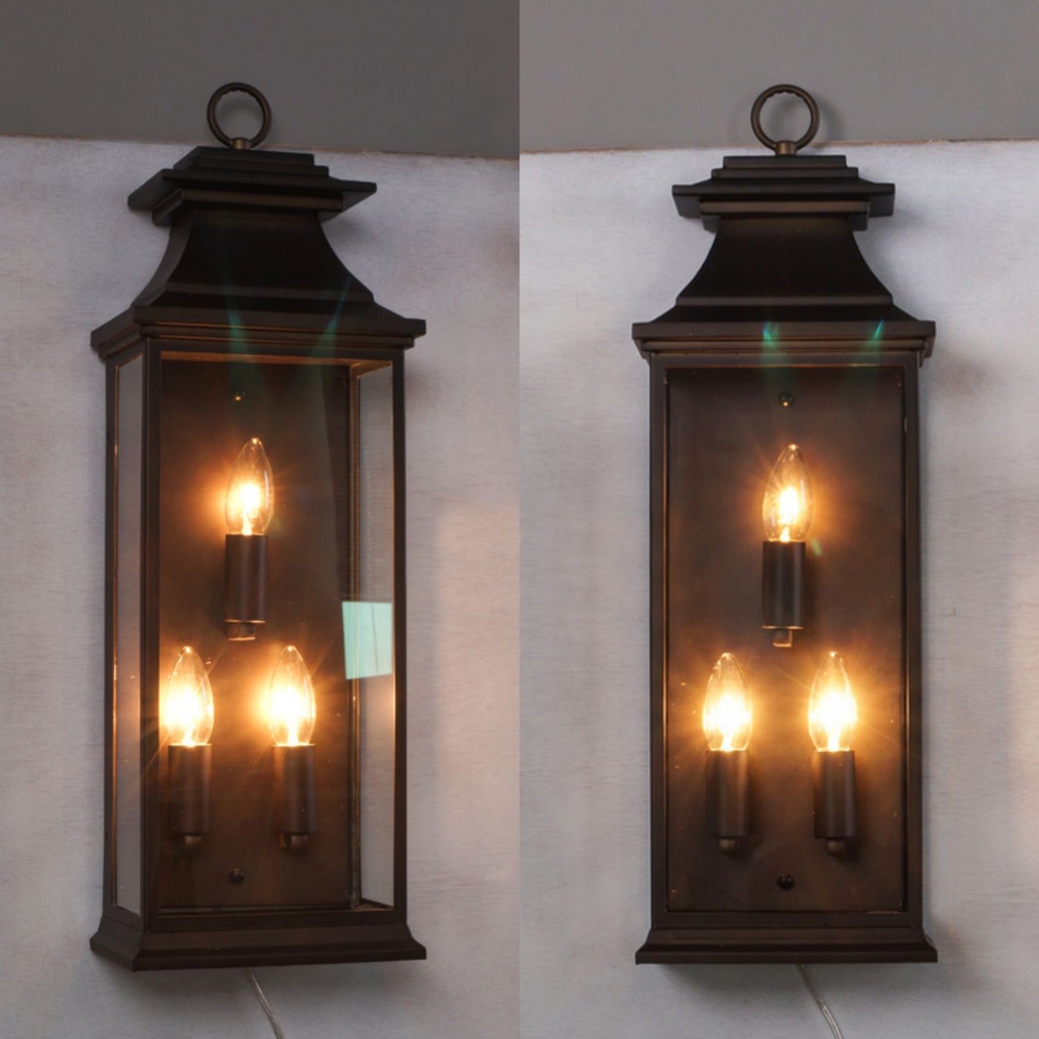 Esolarae Vintage Industrial Glass Wall Lamp - Letslighting