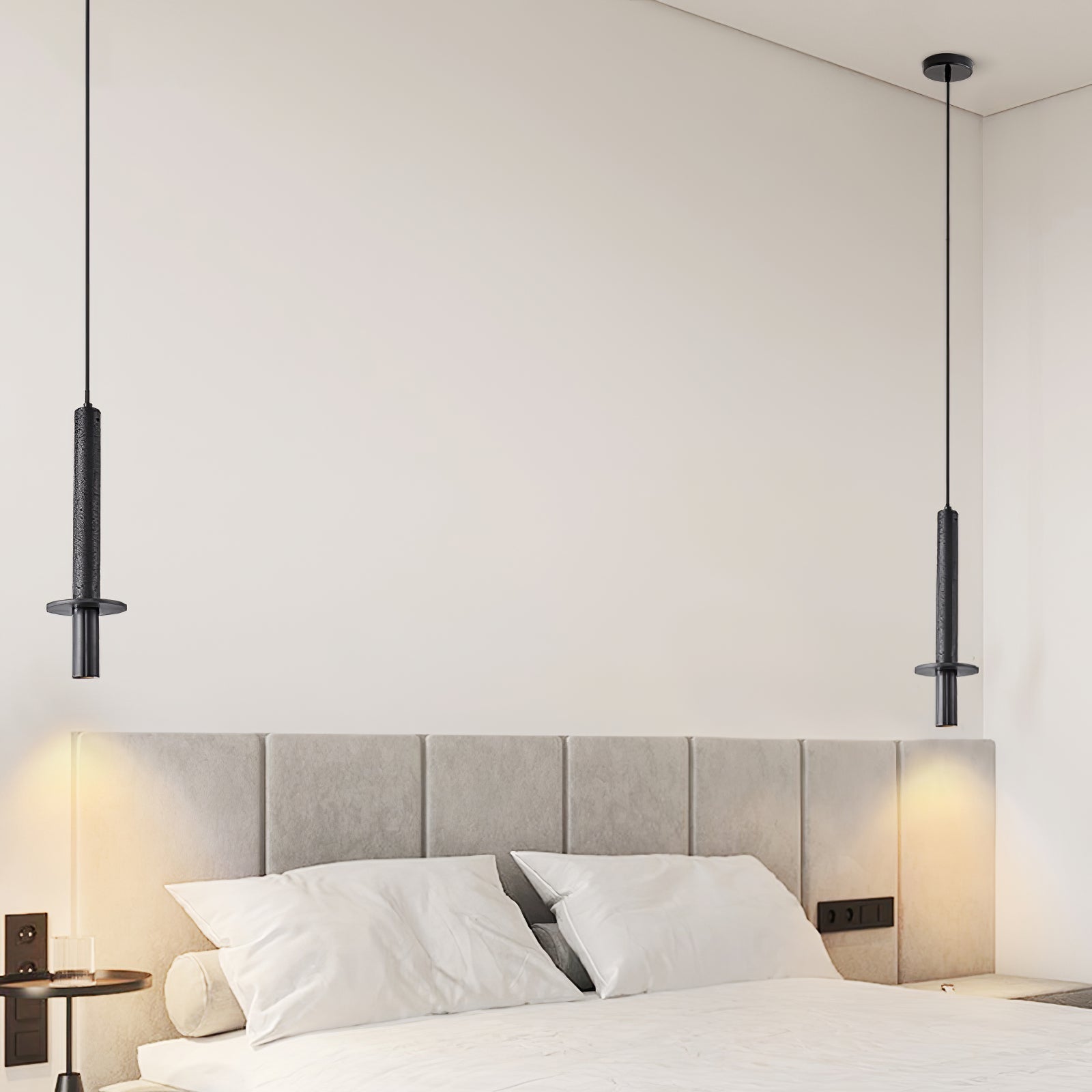 Avdoryra Dual Cylinder Travertine Pendant Light - Letslighting