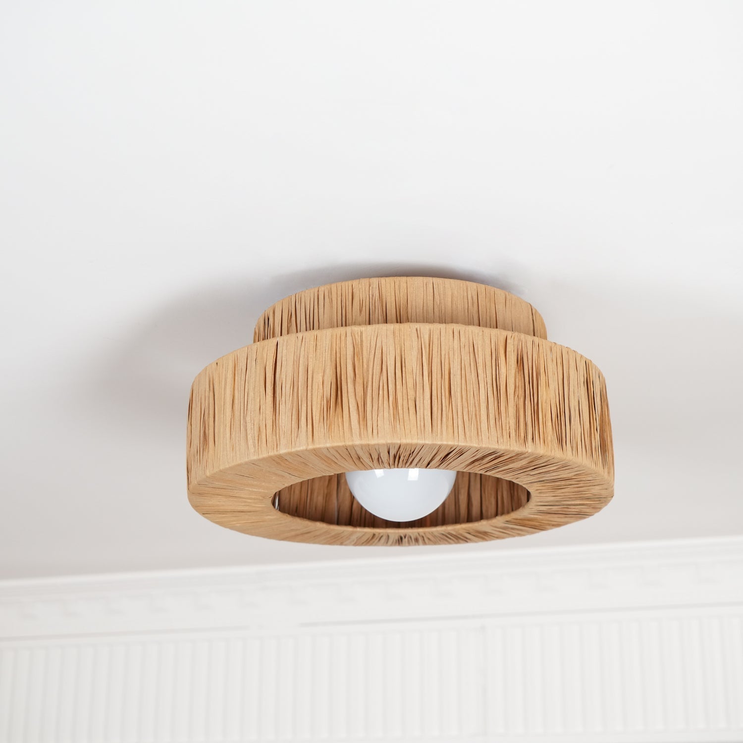 Ilthean Natural Straw Art Ceiling Lamp - Letslighting