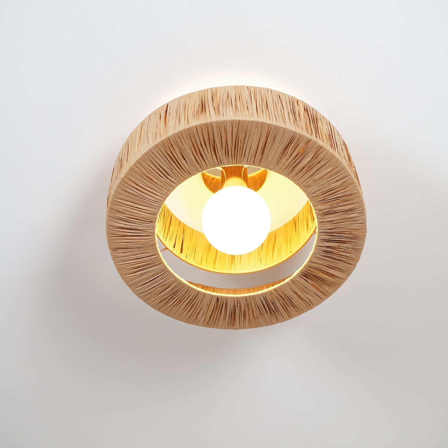 Ilthean Natural Straw Art Ceiling Lamp - Letslighting